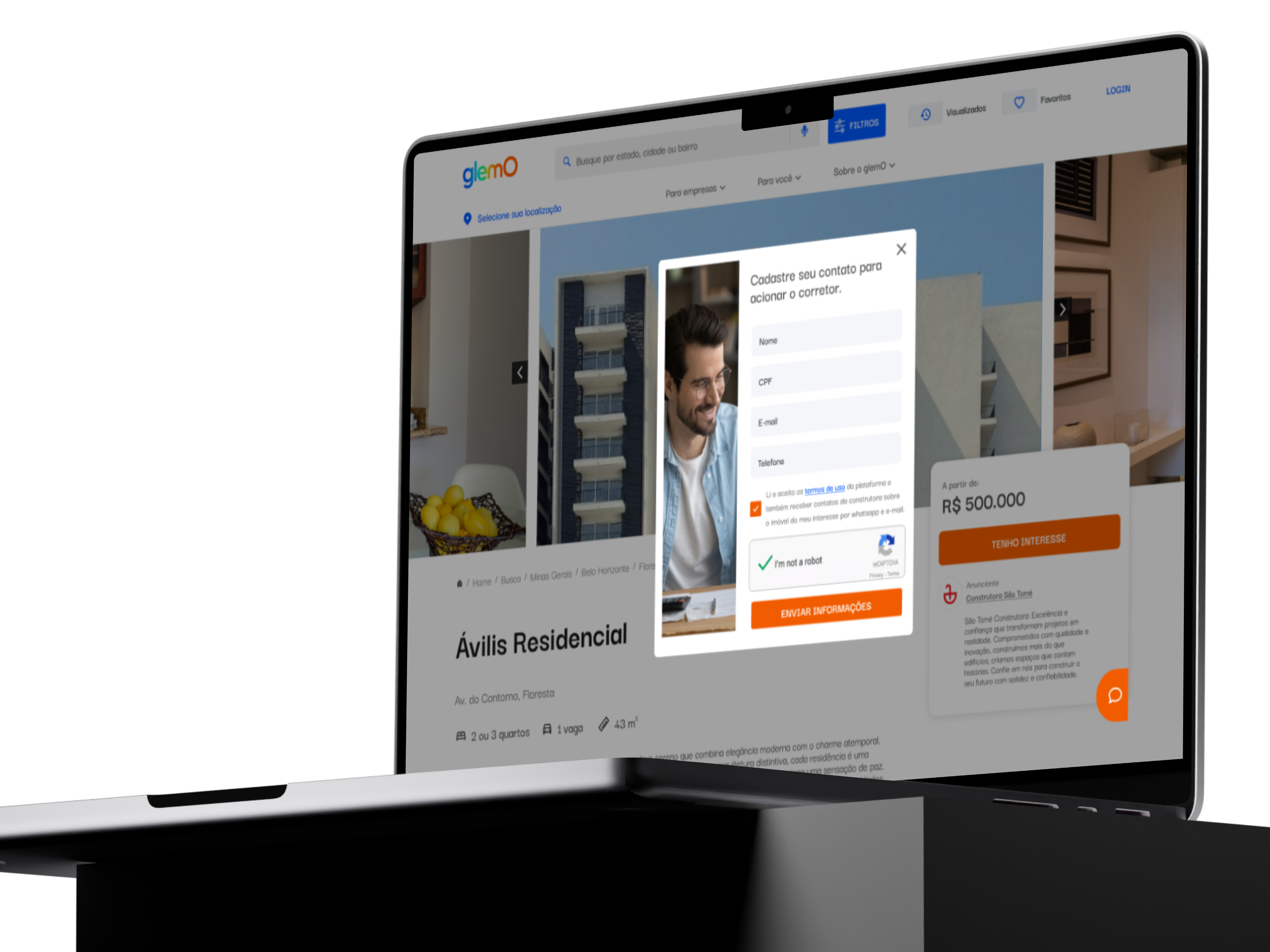 Image showing dashboard of the app